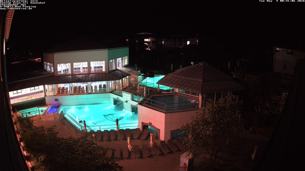 Archiv Foto Webcam Bad Füssing: Therme Eins - Thermenhof Ost