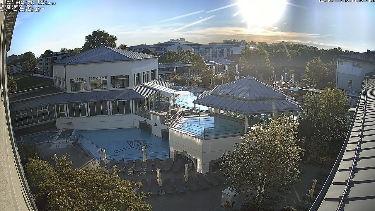 Archiv Foto Webcam Bad Füssing: Therme Eins - Thermenhof Ost