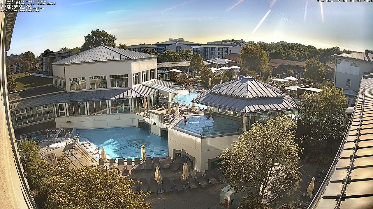 Archiv Foto Webcam Bad Füssing: Therme Eins - Thermenhof Ost