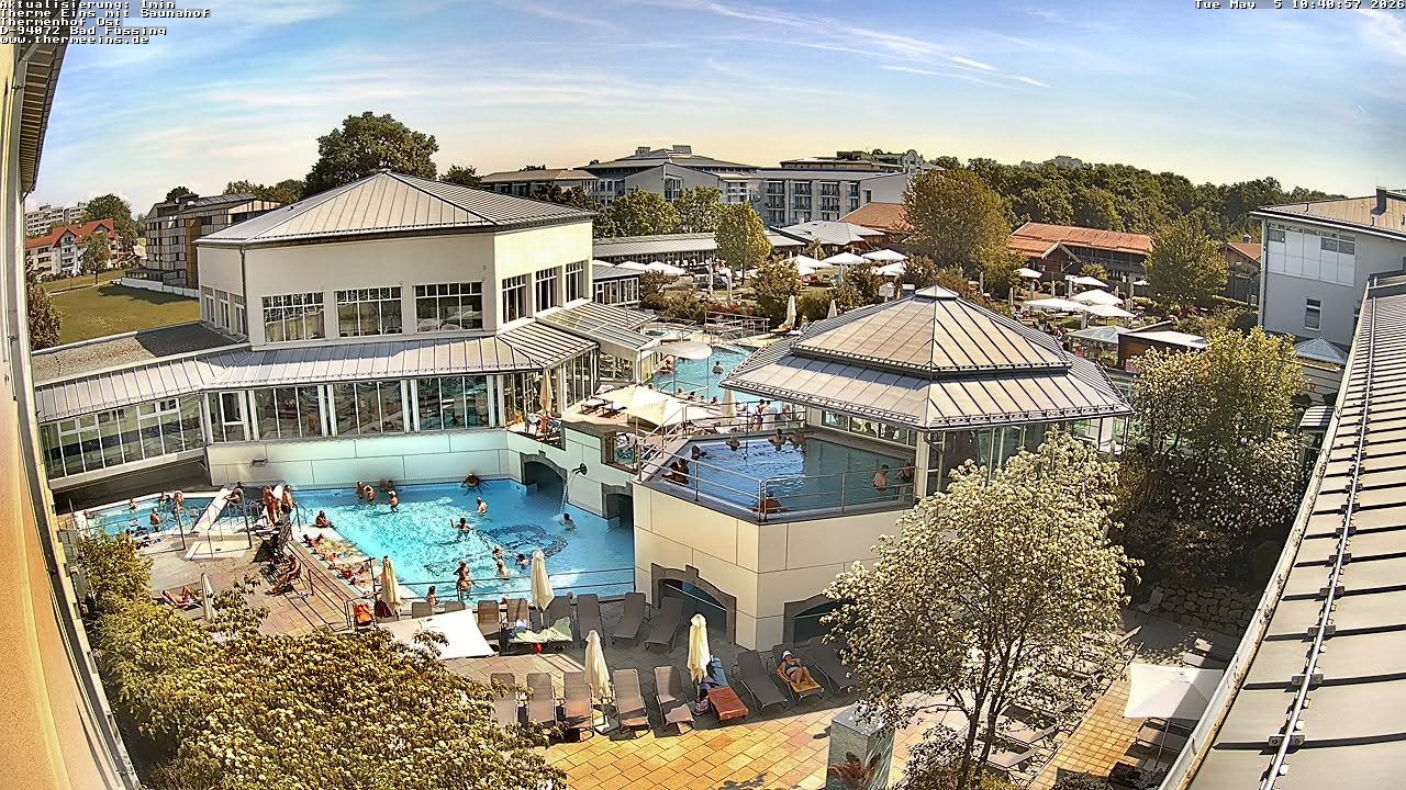 Archiv Foto Webcam Bad Füssing: Therme Eins - Thermenhof Ost