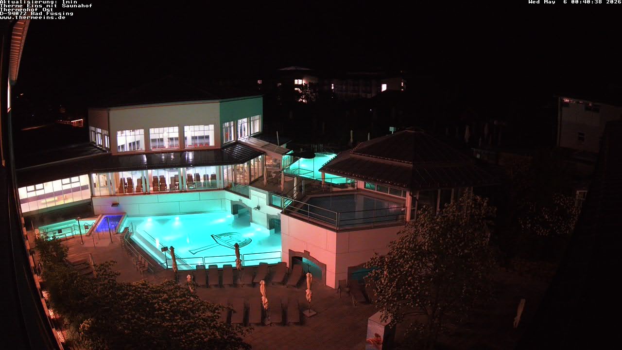 Archiv Foto Webcam Bad Füssing: Therme Eins - Thermenhof Ost