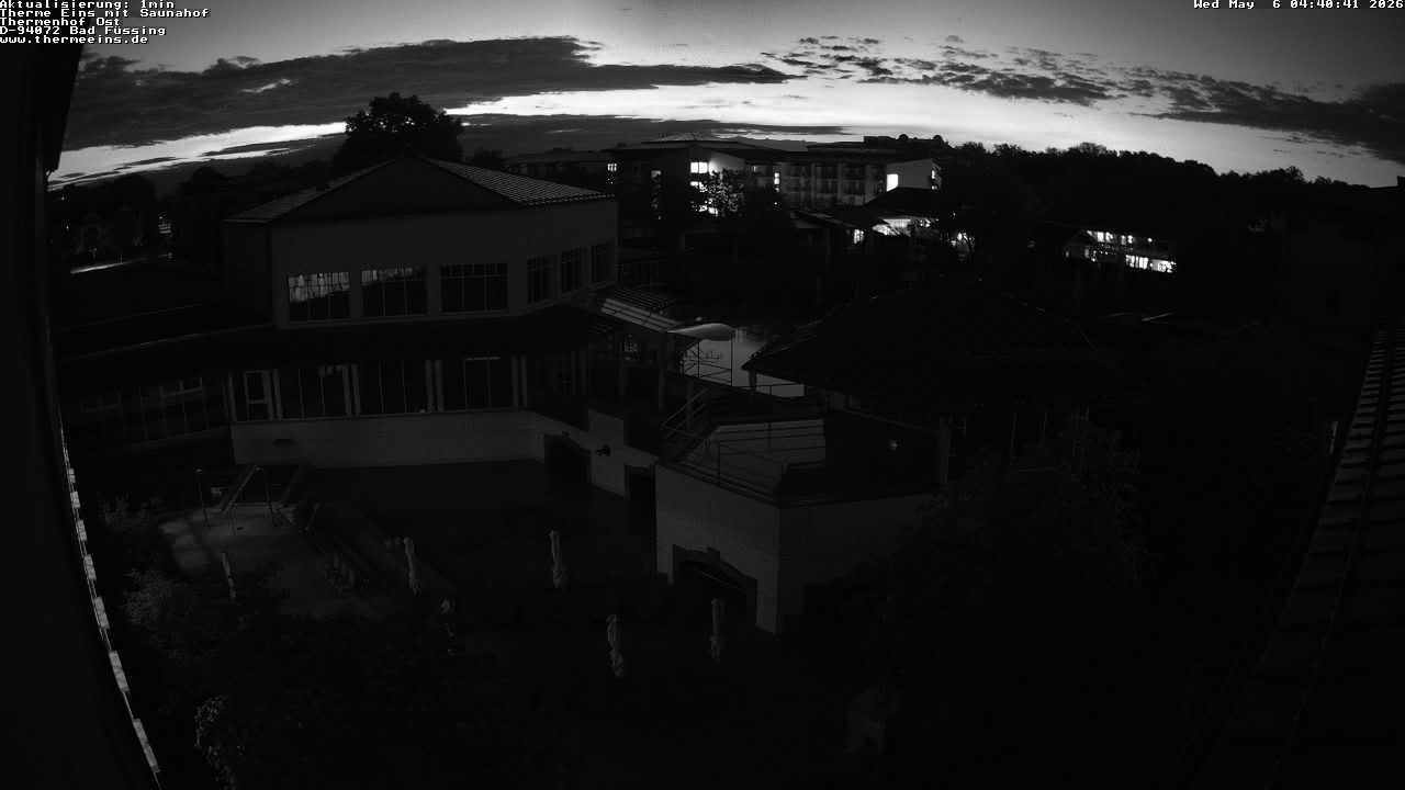 Archiv Foto Webcam Bad Füssing: Therme Eins - Thermenhof Ost