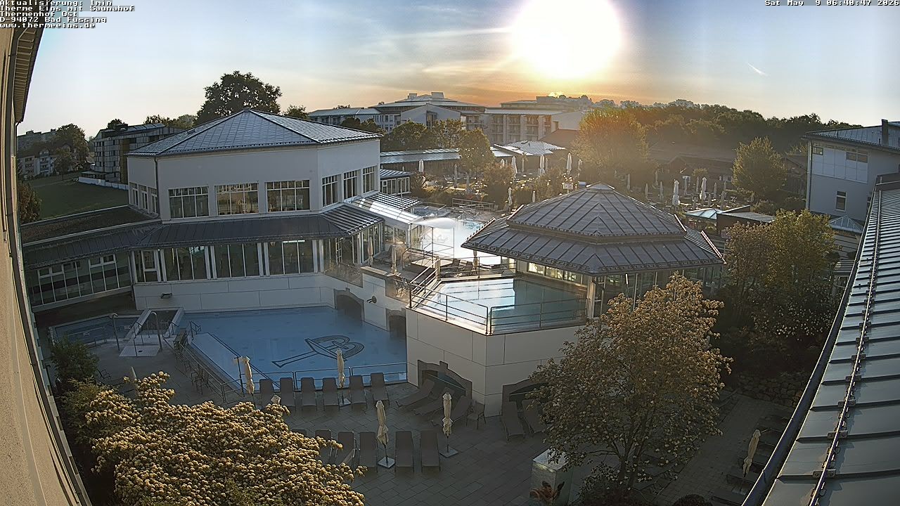 Archiv Foto Webcam Bad Füssing: Therme Eins - Thermenhof Ost