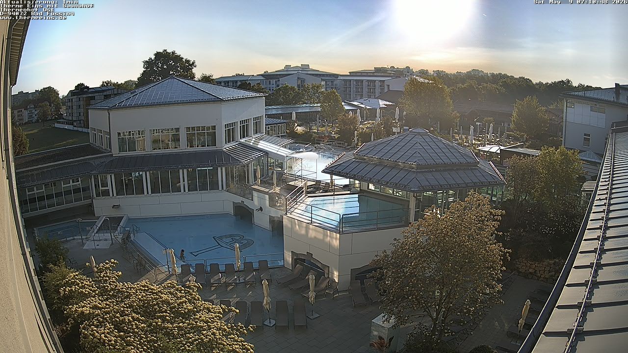 Archiv Foto Webcam Bad Füssing: Therme Eins - Thermenhof Ost