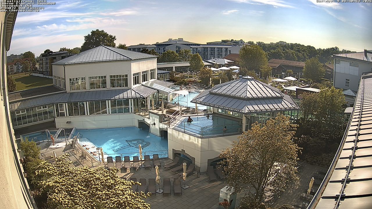Archiv Foto Webcam Bad Füssing: Therme Eins - Thermenhof Ost