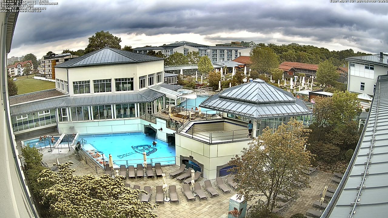 Archived image Webcam Bad Füssing: Thermal Bath 1 - East