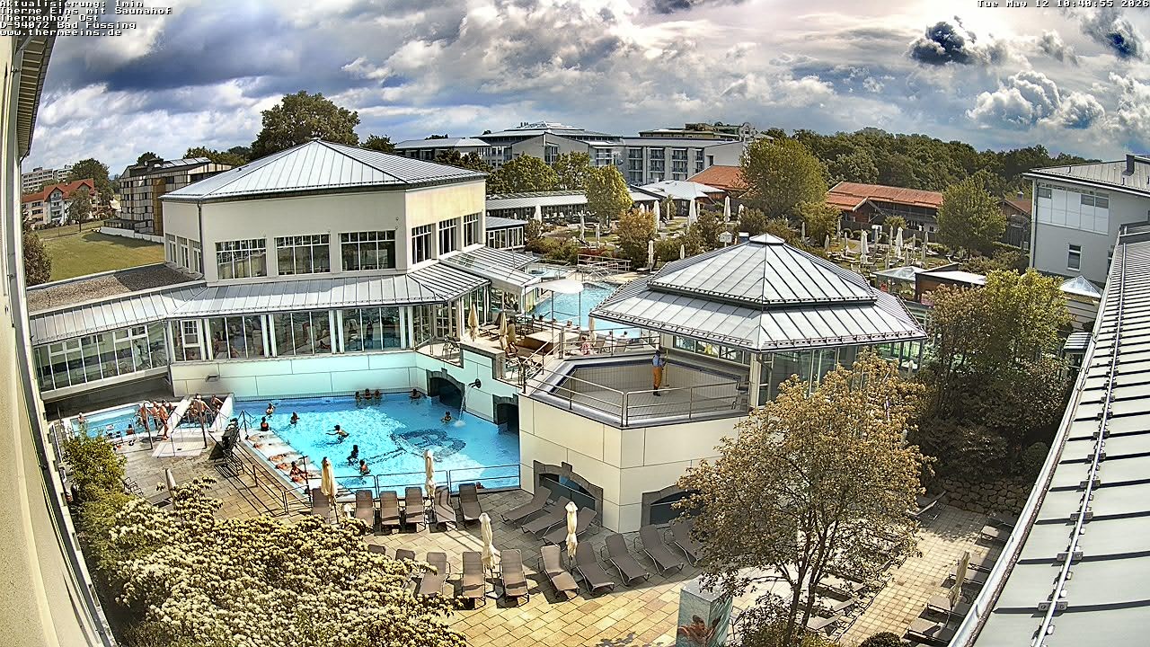Archived image Webcam Bad Füssing: Thermal Bath 1 - East