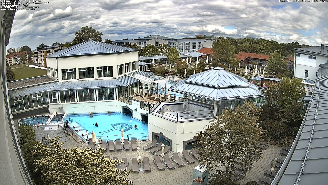 Archived image Webcam Bad Füssing: Thermal Bath 1 - East
