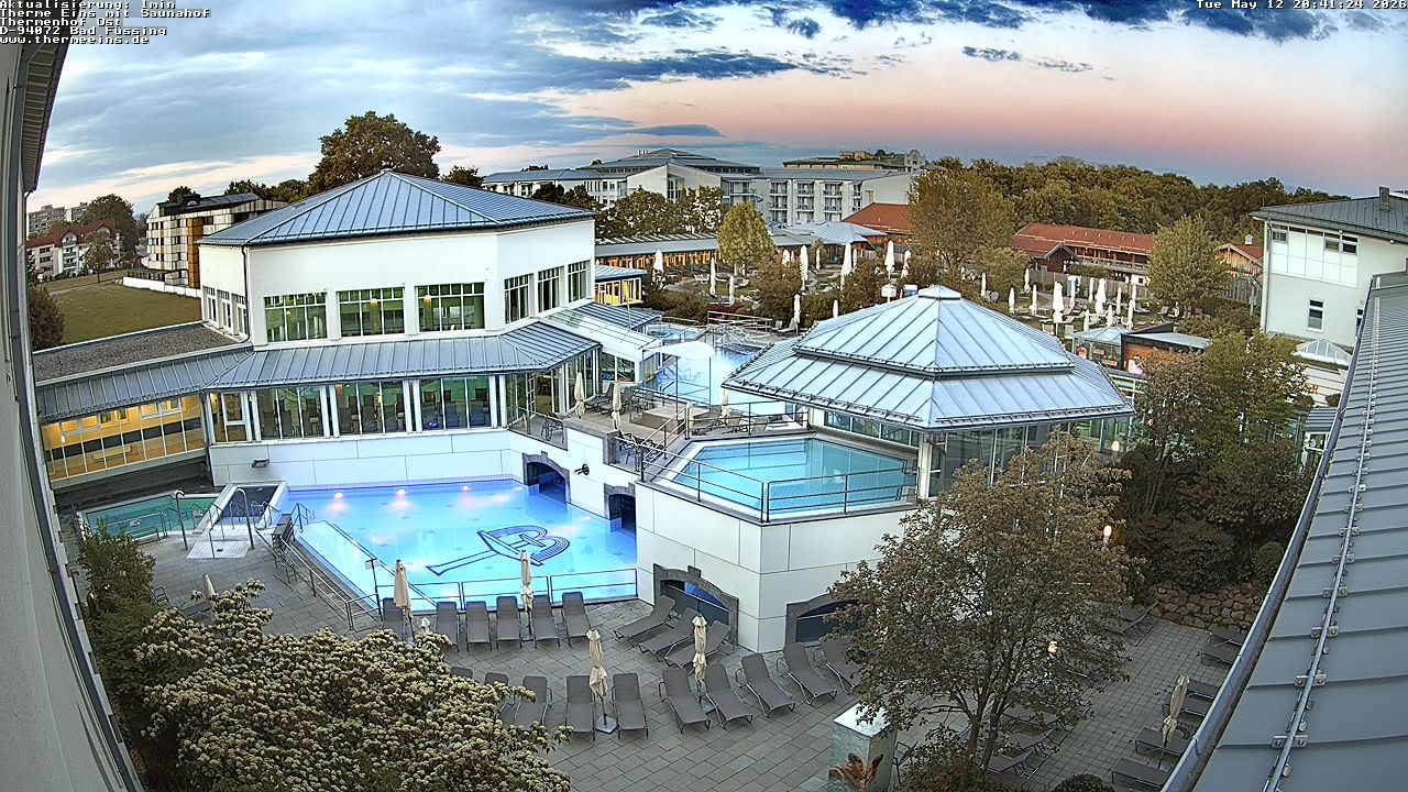 Archived image Webcam Bad Füssing: Thermal Bath 1 - East