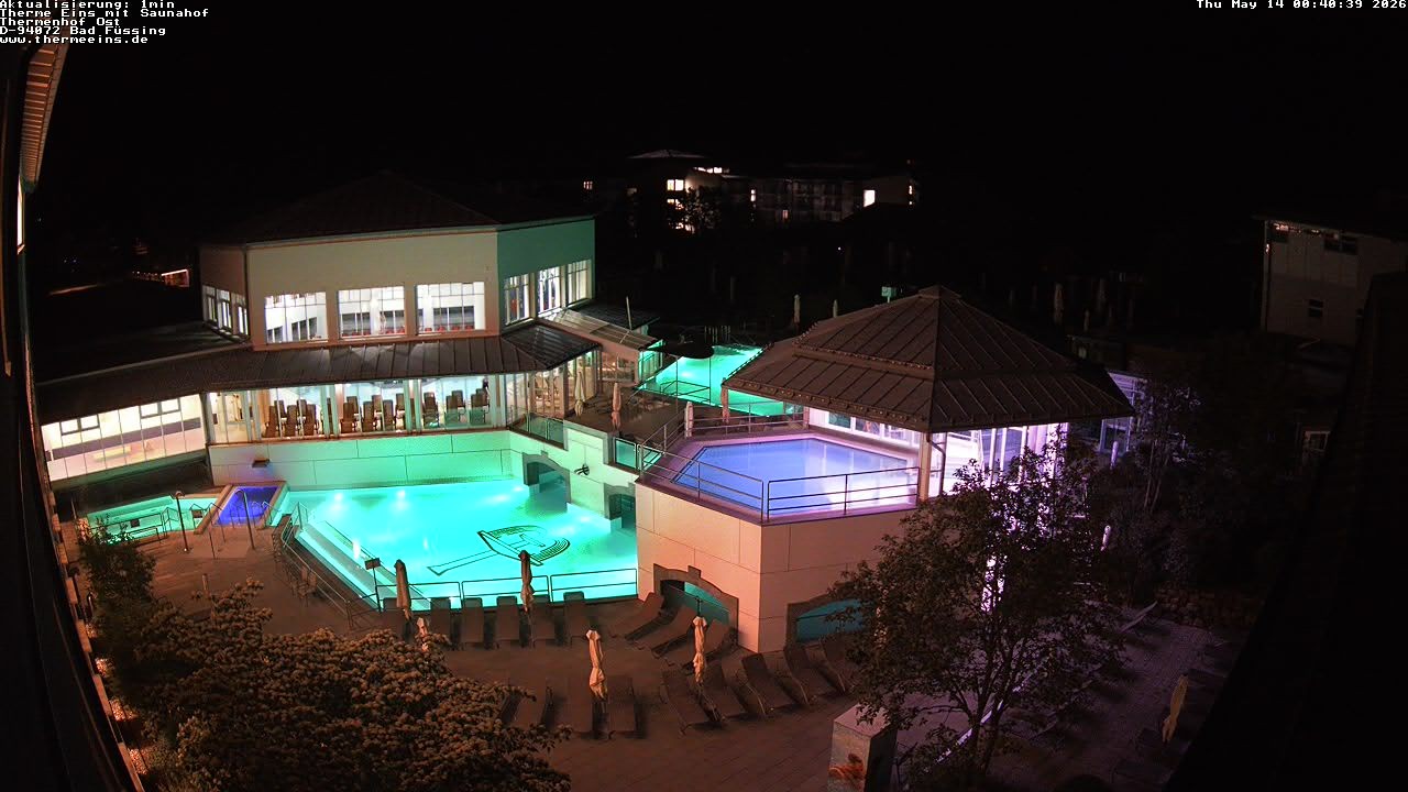 Archiv Foto Webcam Bad Füssing: Therme Eins - Thermenhof Ost