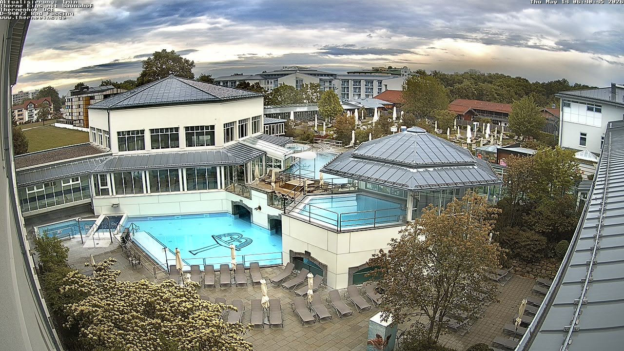 Archiv Foto Webcam Bad Füssing: Therme Eins - Thermenhof Ost