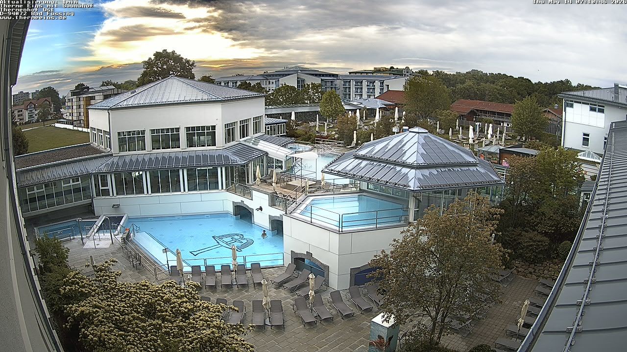 Archiv Foto Webcam Bad Füssing: Therme Eins - Thermenhof Ost