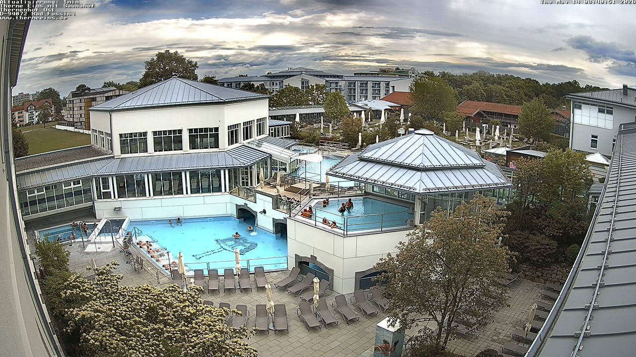Archiv Foto Webcam Bad Füssing: Therme Eins - Thermenhof Ost
