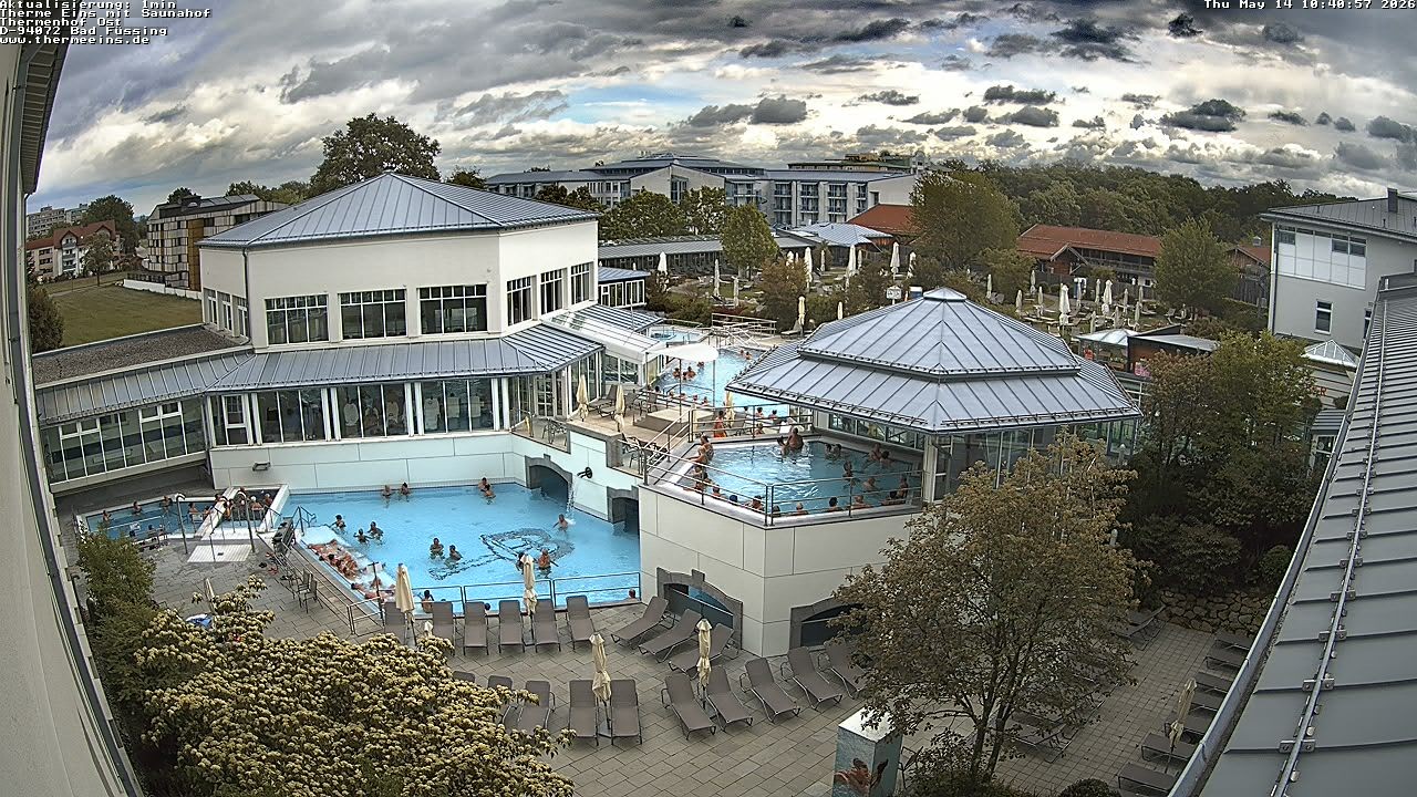 Archiv Foto Webcam Bad Füssing: Therme Eins - Thermenhof Ost