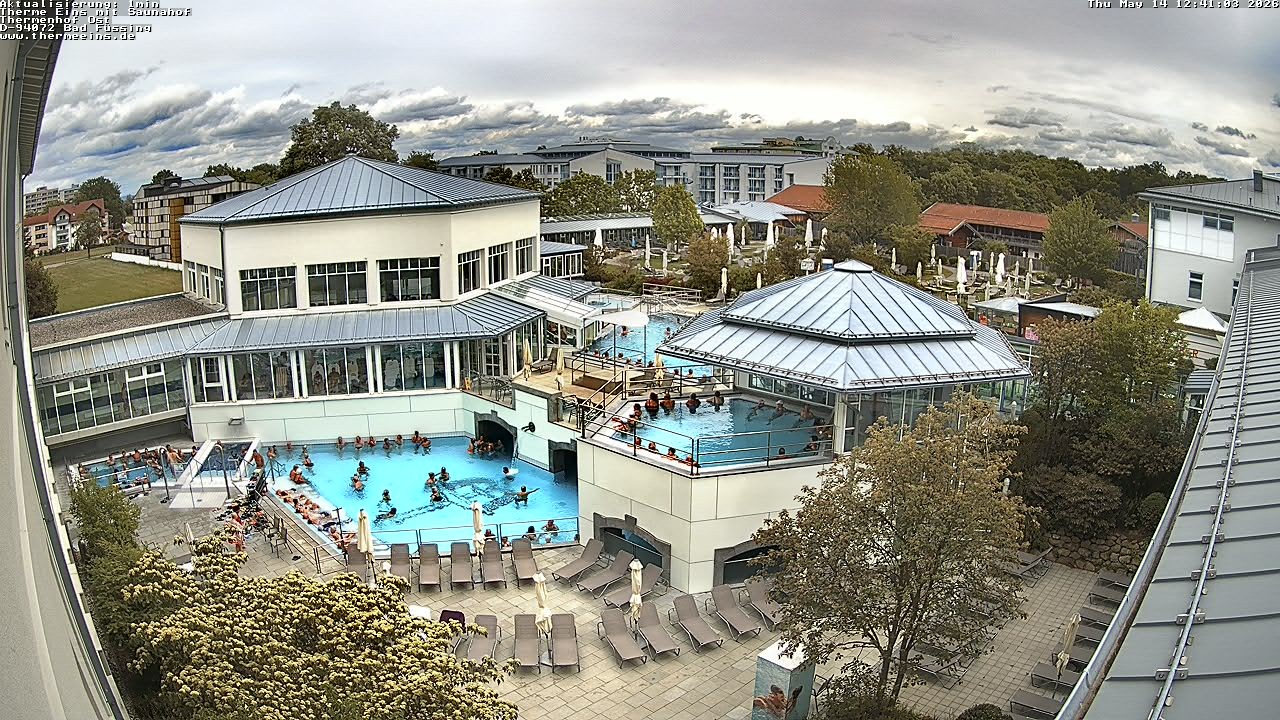Archiv Foto Webcam Bad Füssing: Therme Eins - Thermenhof Ost