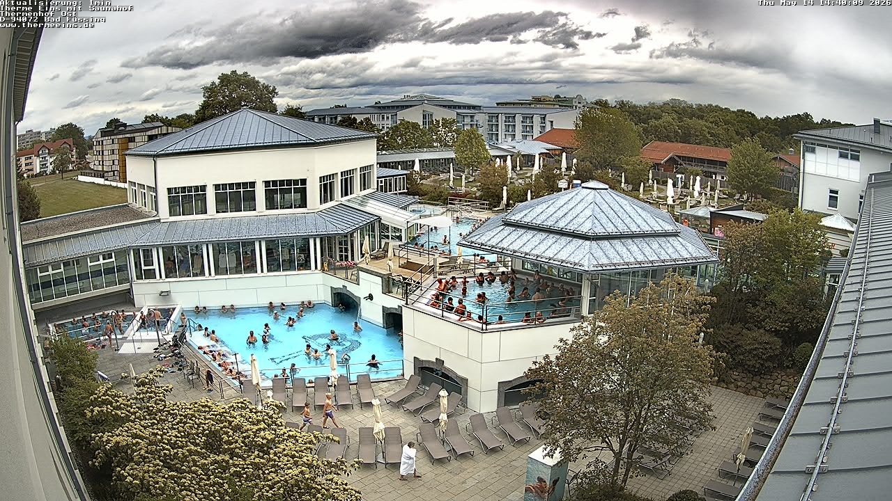 Archiv Foto Webcam Bad Füssing: Therme Eins - Thermenhof Ost