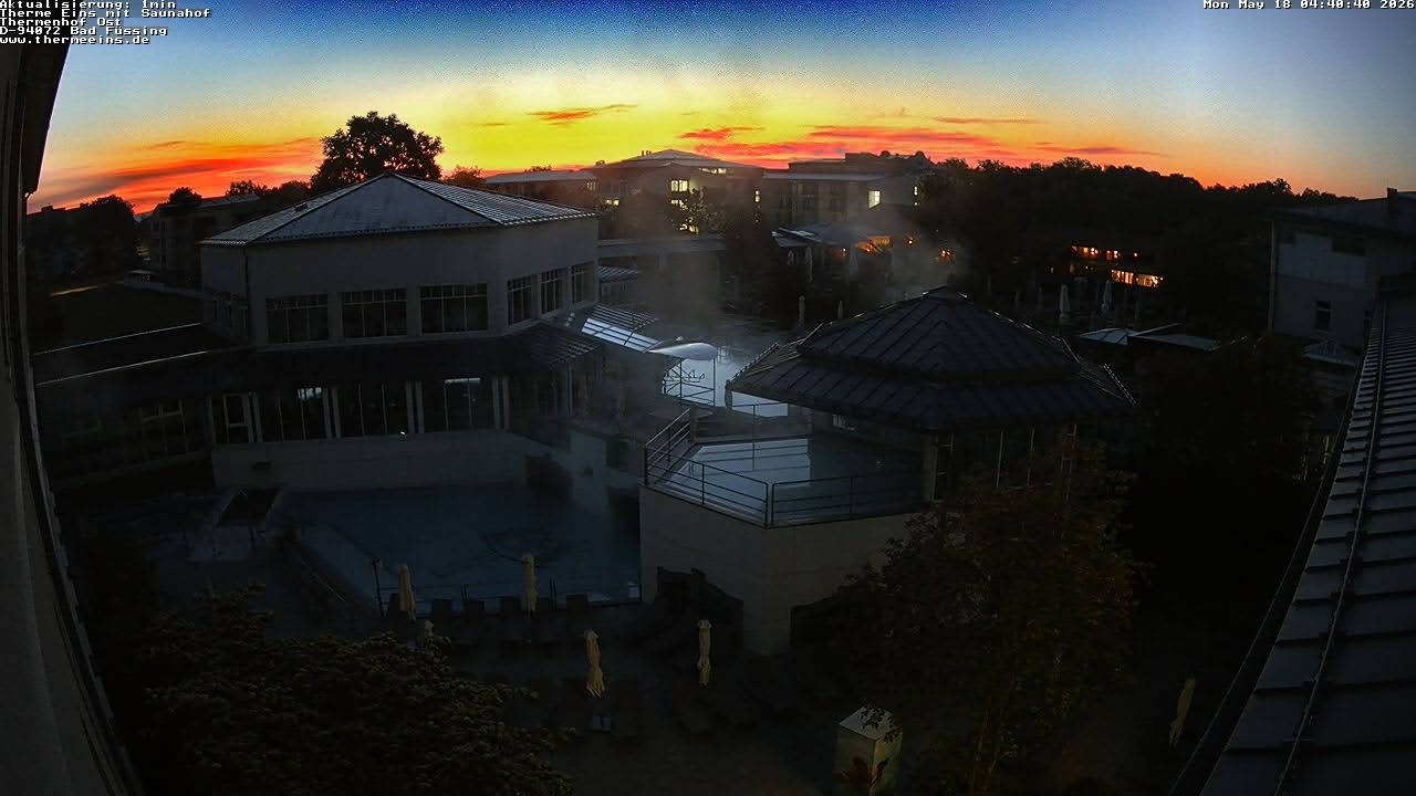 Archiv Foto Webcam Bad Füssing: Therme Eins - Thermenhof Ost