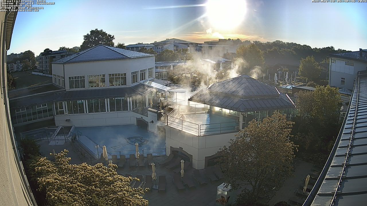 Archiv Foto Webcam Bad Füssing: Therme Eins - Thermenhof Ost