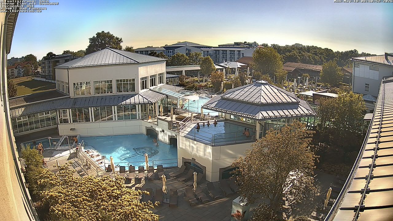 Archiv Foto Webcam Bad Füssing: Therme Eins - Thermenhof Ost