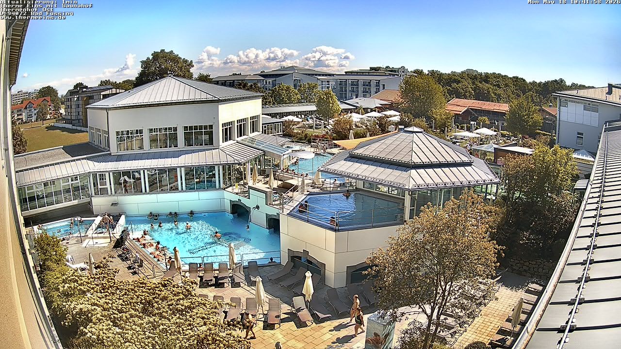Archiv Foto Webcam Bad Füssing: Therme Eins - Thermenhof Ost