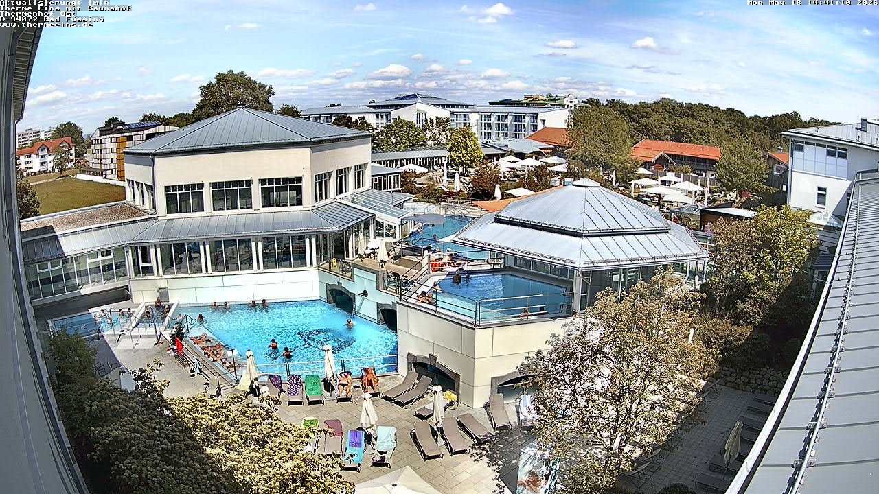 Archiv Foto Webcam Bad Füssing: Therme Eins - Thermenhof Ost