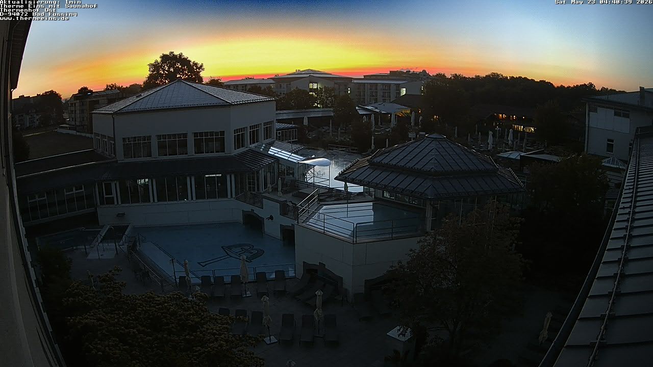 Archiv Foto Webcam Bad Füssing: Therme Eins - Thermenhof Ost