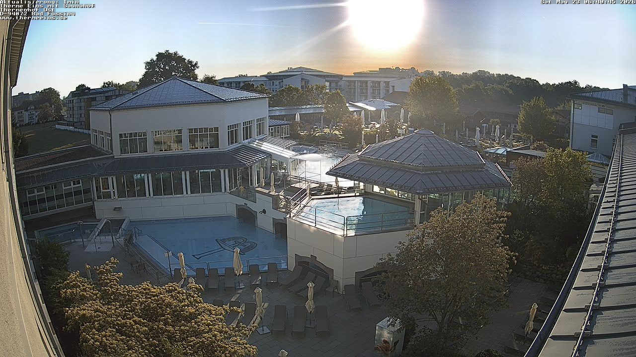 Archiv Foto Webcam Bad Füssing: Therme Eins - Thermenhof Ost