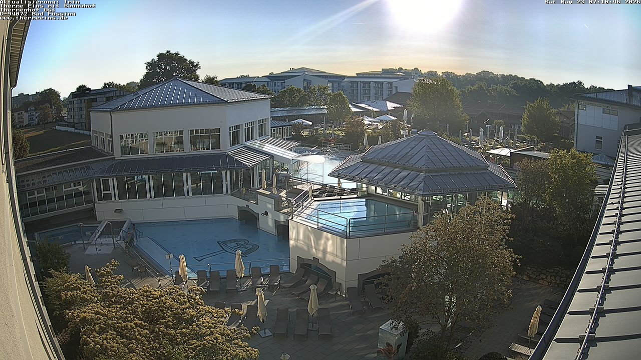 Archiv Foto Webcam Bad Füssing: Therme Eins - Thermenhof Ost