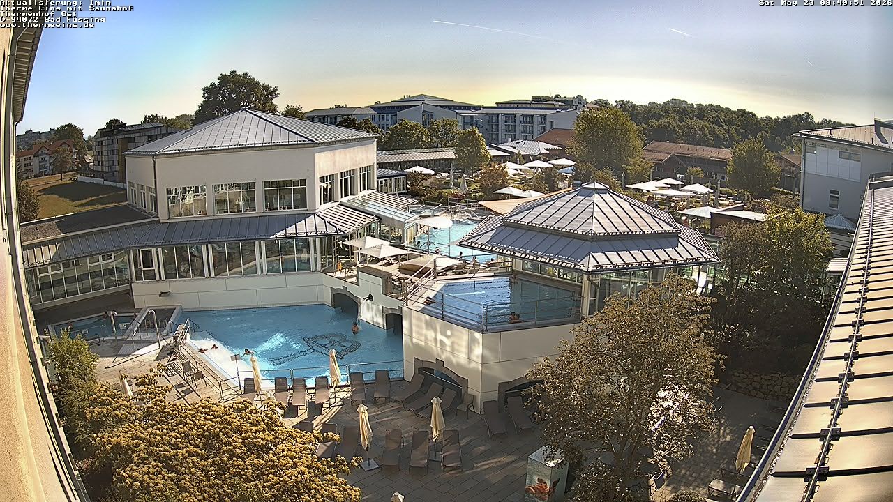 Archiv Foto Webcam Bad Füssing: Therme Eins - Thermenhof Ost