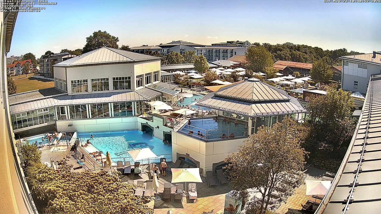 Archiv Foto Webcam Bad Füssing: Therme Eins - Thermenhof Ost