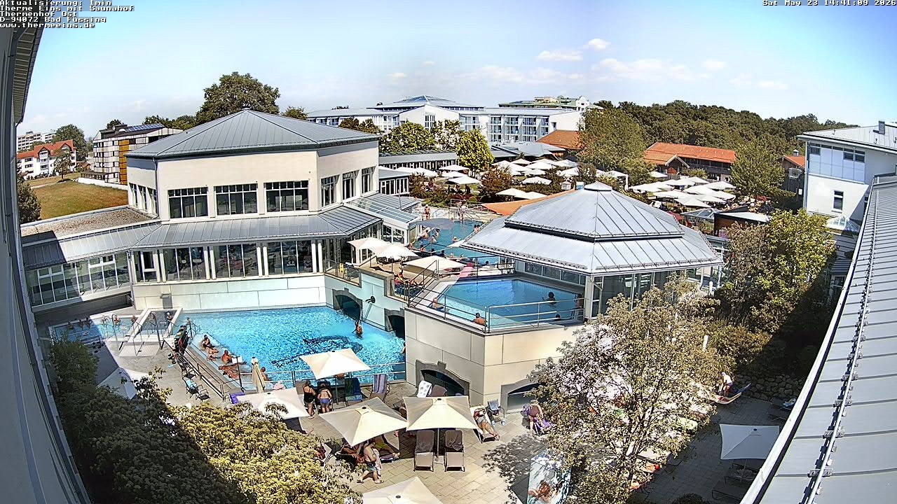 Archiv Foto Webcam Bad Füssing: Therme Eins - Thermenhof Ost