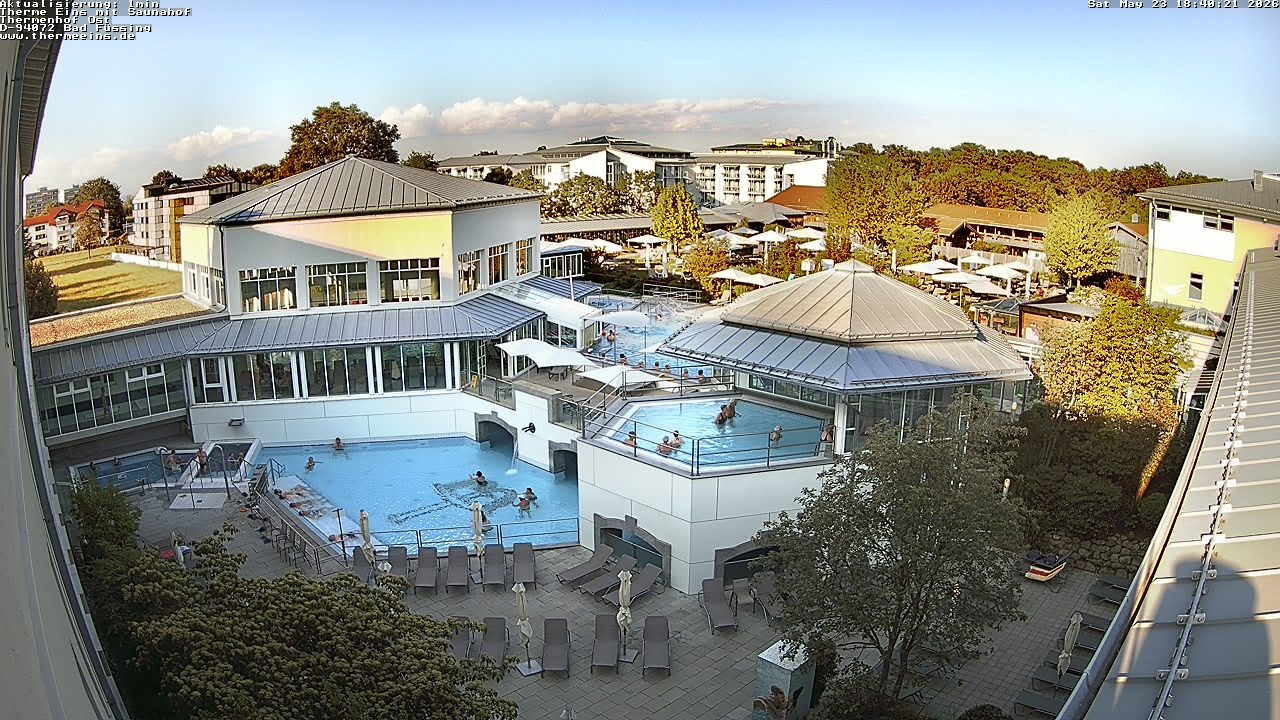 Archiv Foto Webcam Bad Füssing: Therme Eins - Thermenhof Ost