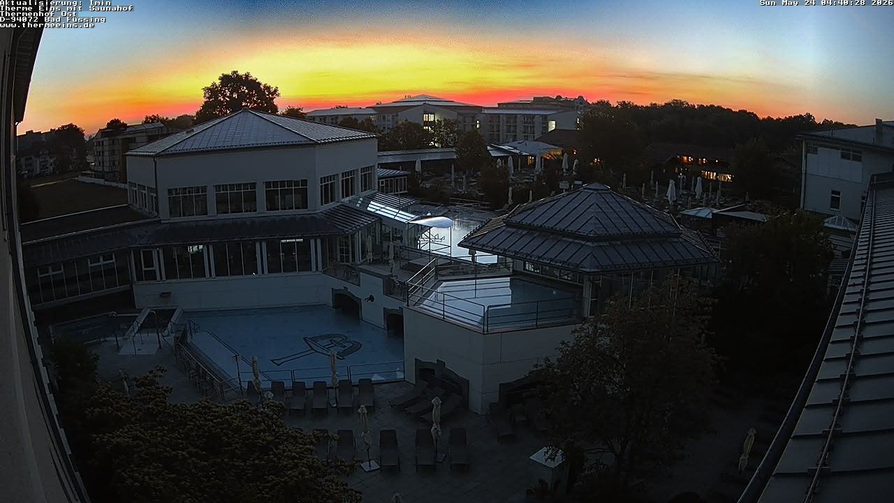 Archiv Foto Webcam Bad Füssing: Therme Eins - Thermenhof Ost