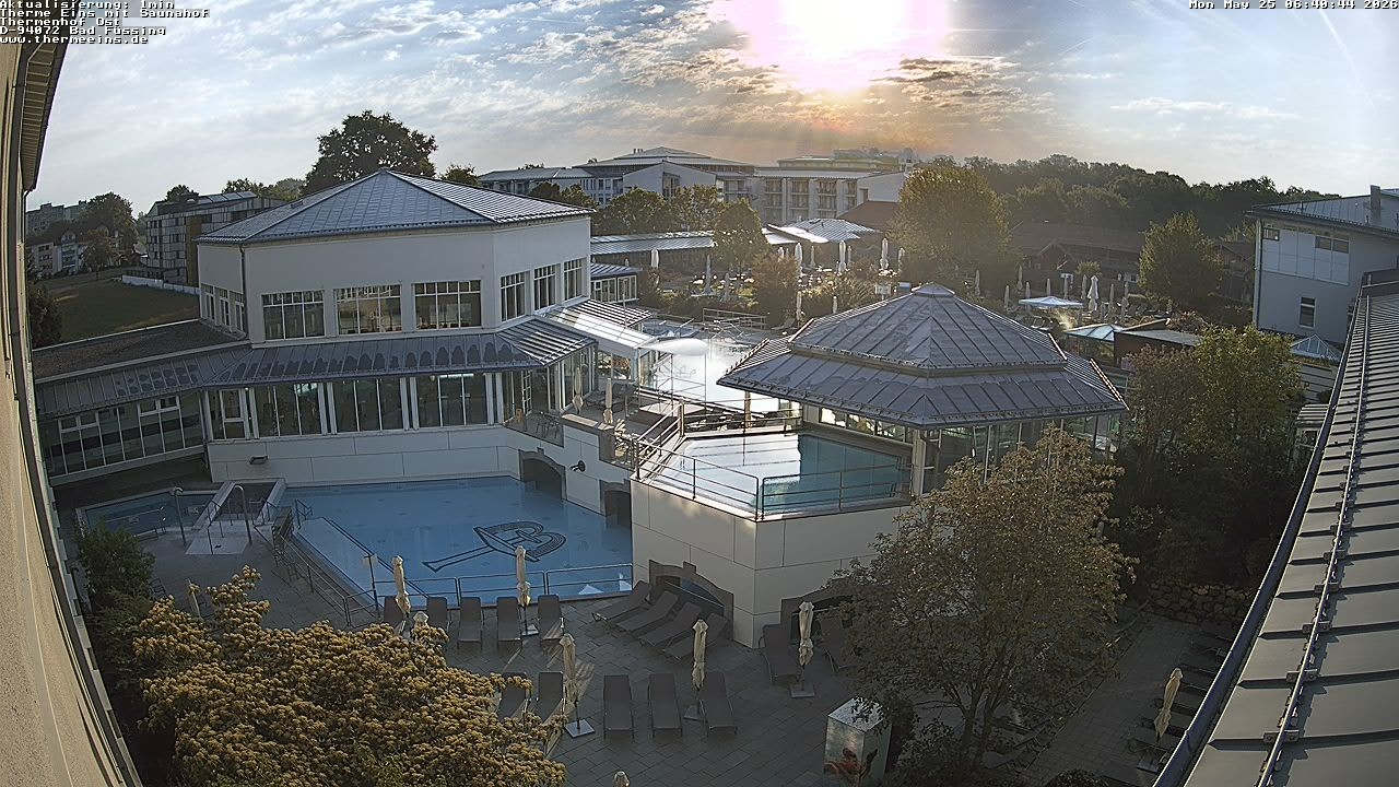Archiv Foto Webcam Bad Füssing: Therme Eins - Thermenhof Ost