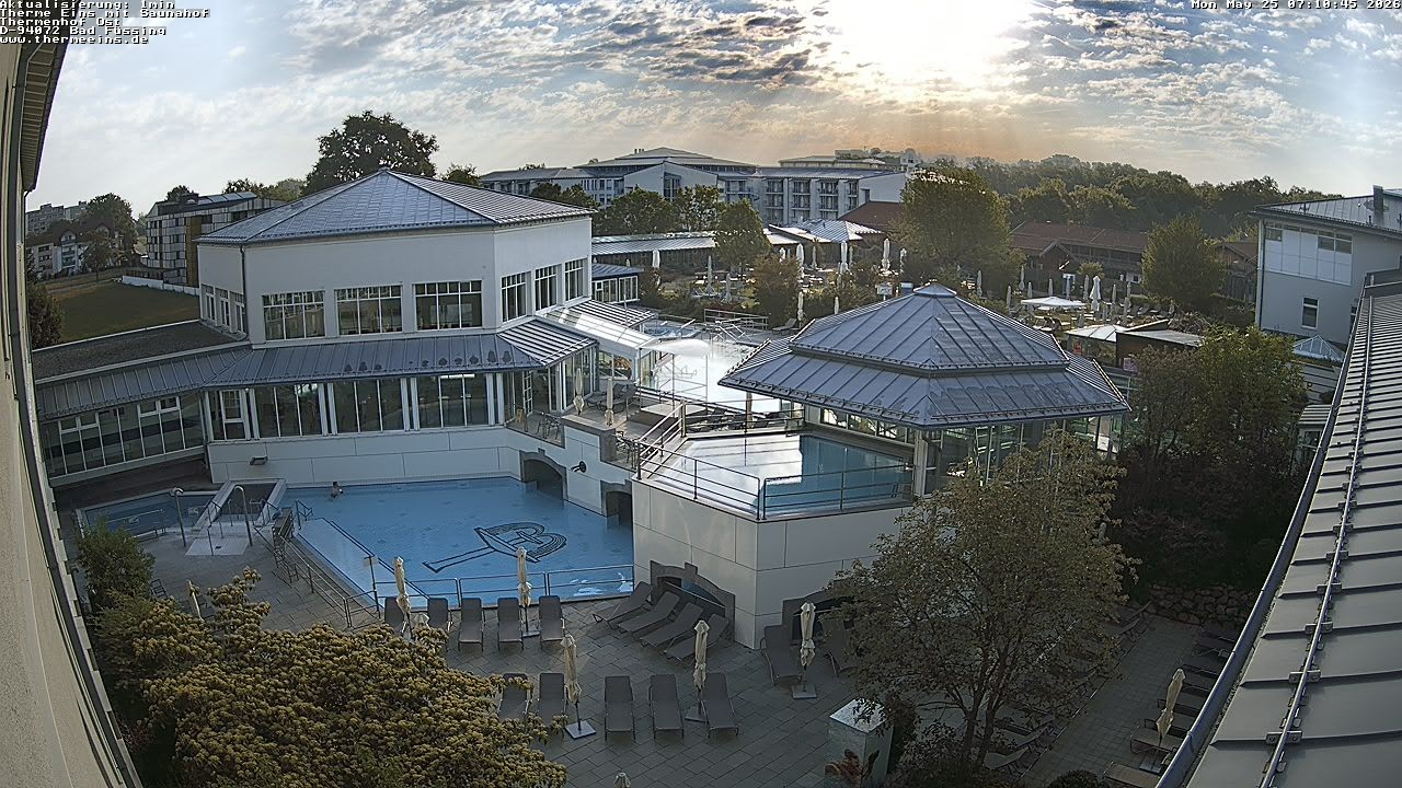 Archiv Foto Webcam Bad Füssing: Therme Eins - Thermenhof Ost