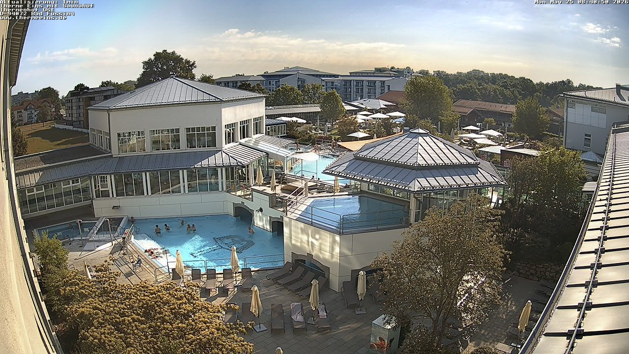 Archiv Foto Webcam Bad Füssing: Therme Eins - Thermenhof Ost
