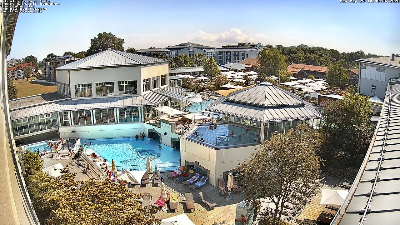 Archiv Foto Webcam Bad Füssing: Therme Eins - Thermenhof Ost