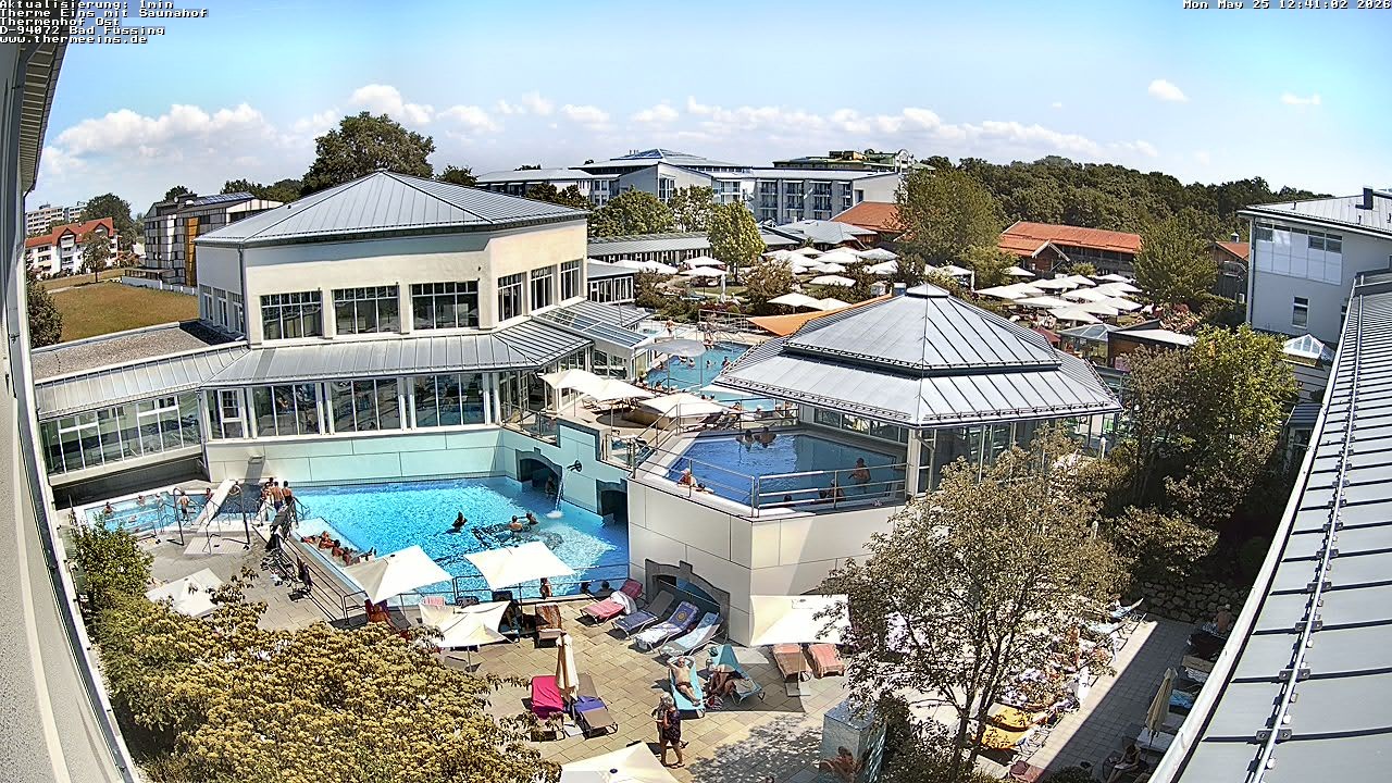Archiv Foto Webcam Bad Füssing: Therme Eins - Thermenhof Ost
