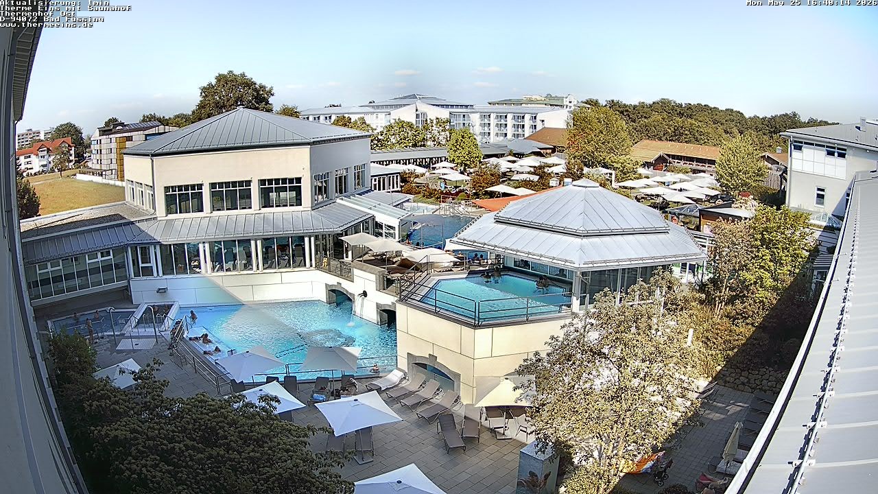Archiv Foto Webcam Bad Füssing: Therme Eins - Thermenhof Ost