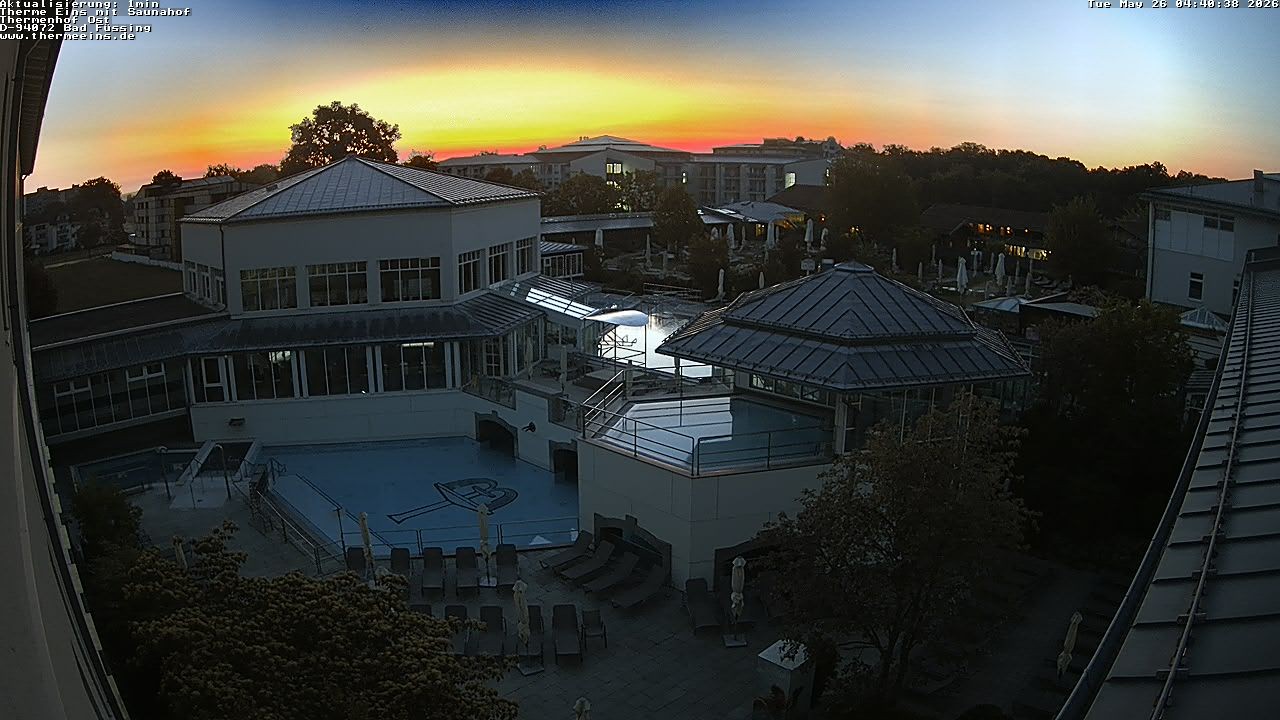 Archiv Foto Webcam Bad Füssing: Therme Eins - Thermenhof Ost