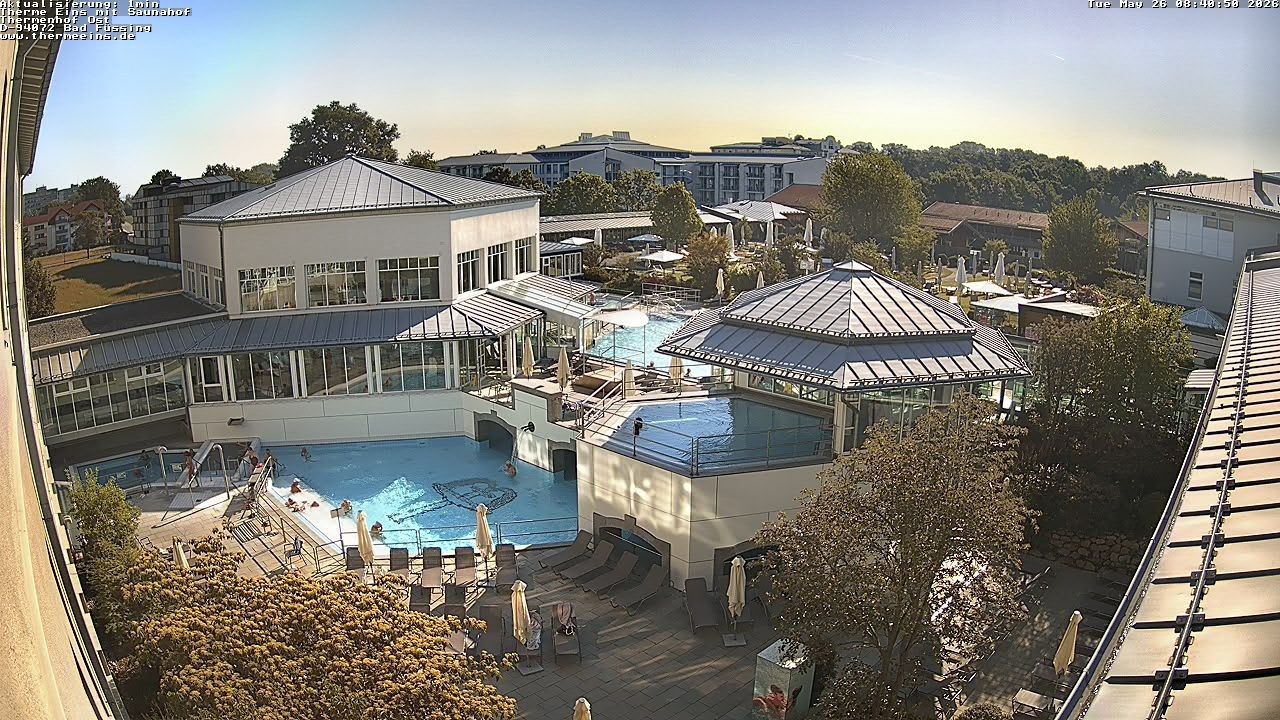 Archiv Foto Webcam Bad Füssing: Therme Eins - Thermenhof Ost