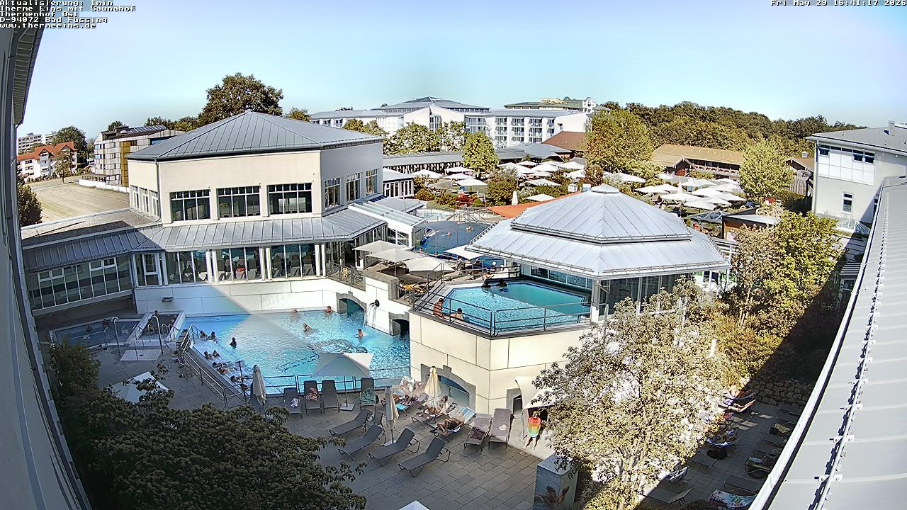 Archiv Foto Webcam Bad Füssing: Therme Eins - Thermenhof Ost