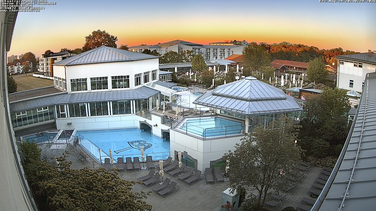 Archiv Foto Webcam Bad Füssing: Therme Eins - Thermenhof Ost