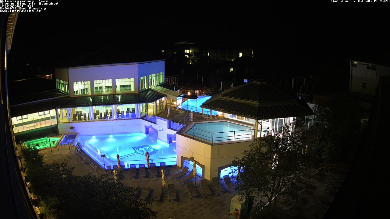 Archiv Foto Webcam Bad Füssing: Therme Eins - Thermenhof Ost
