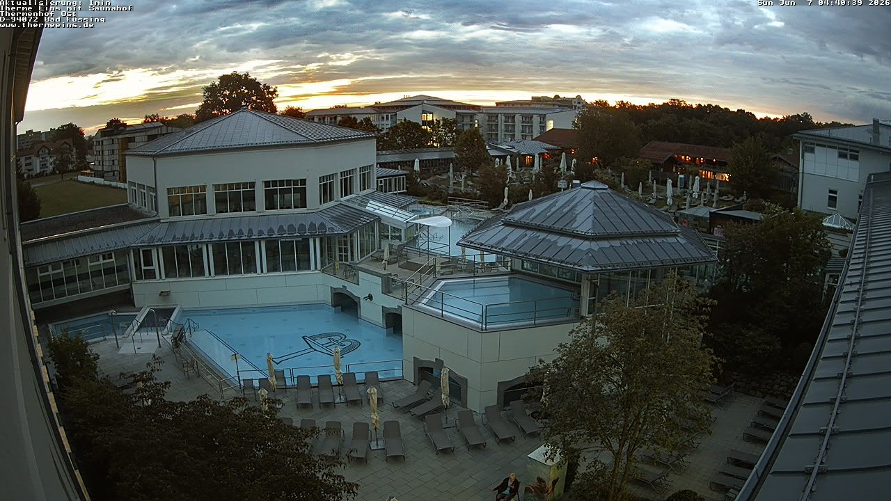 Archiv Foto Webcam Bad Füssing: Therme Eins - Thermenhof Ost