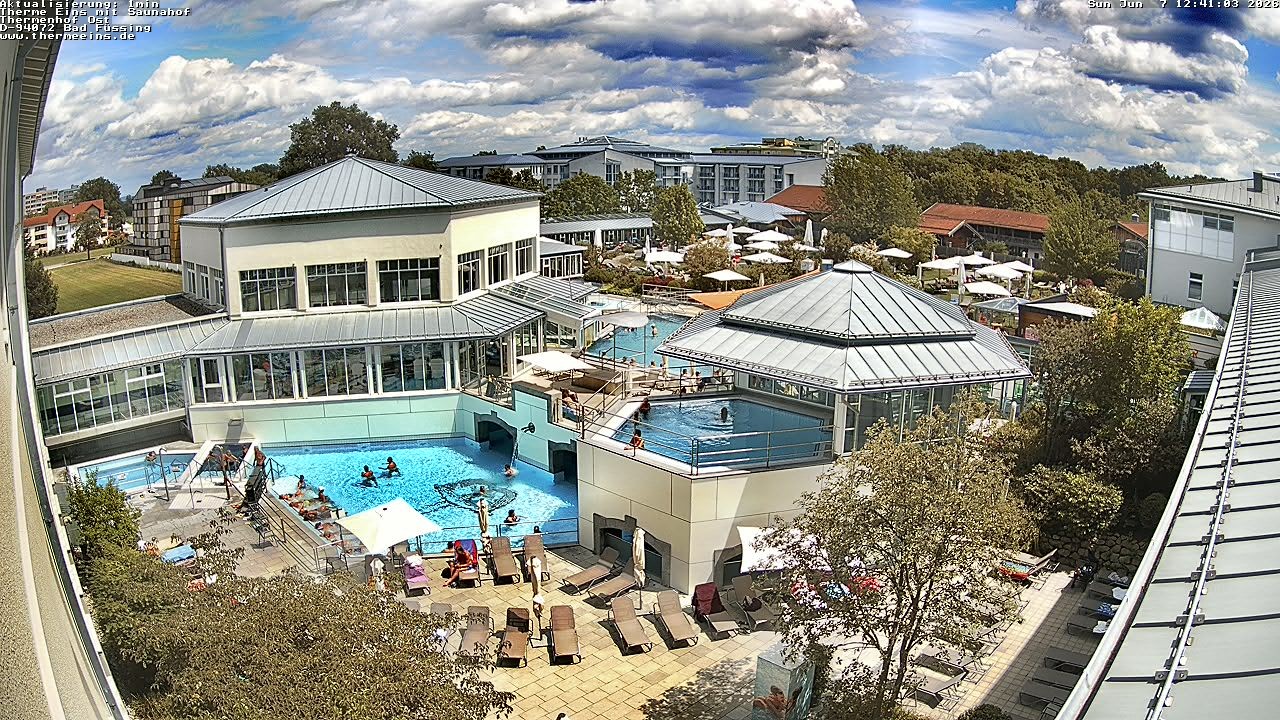 Archiv Foto Webcam Bad Füssing: Therme Eins - Thermenhof Ost