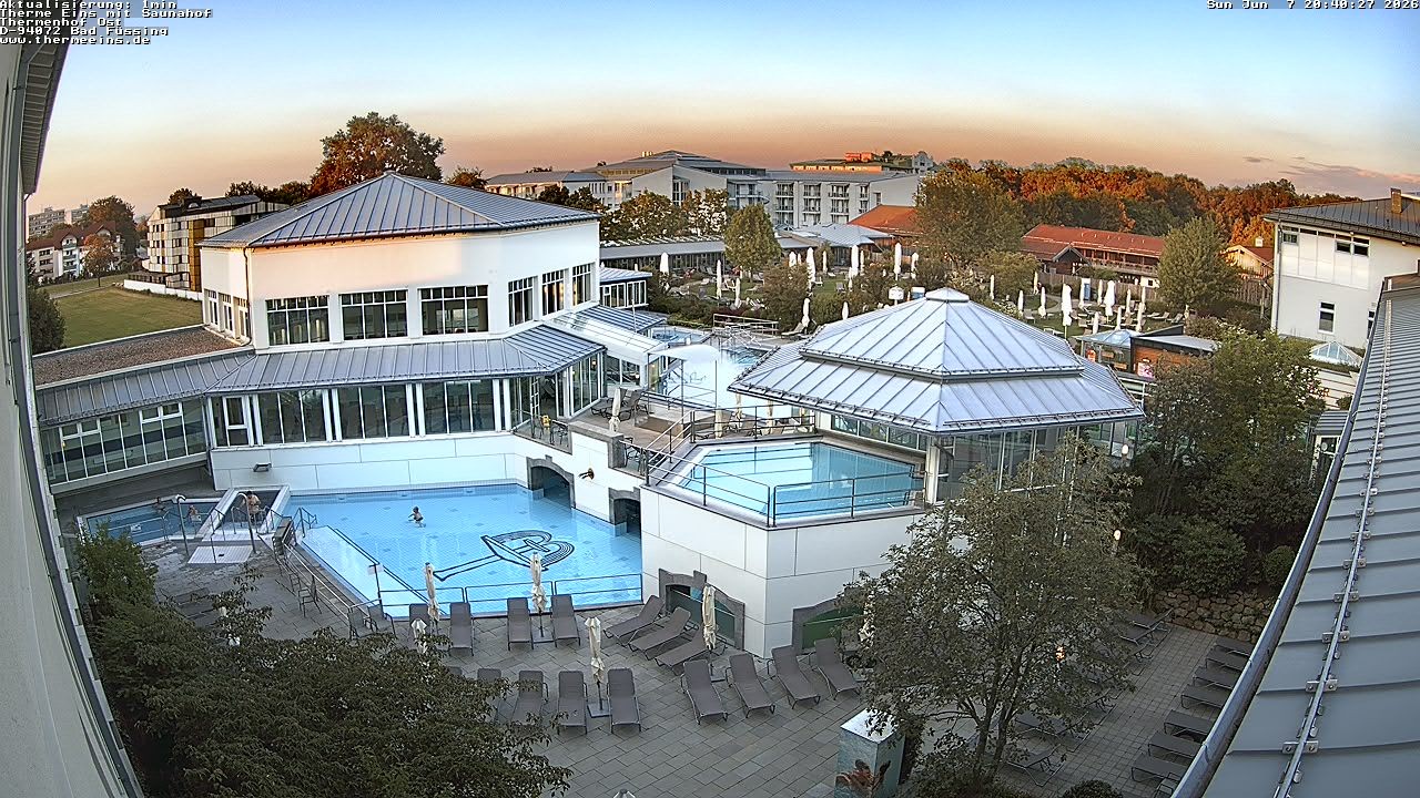 Archiv Foto Webcam Bad Füssing: Therme Eins - Thermenhof Ost