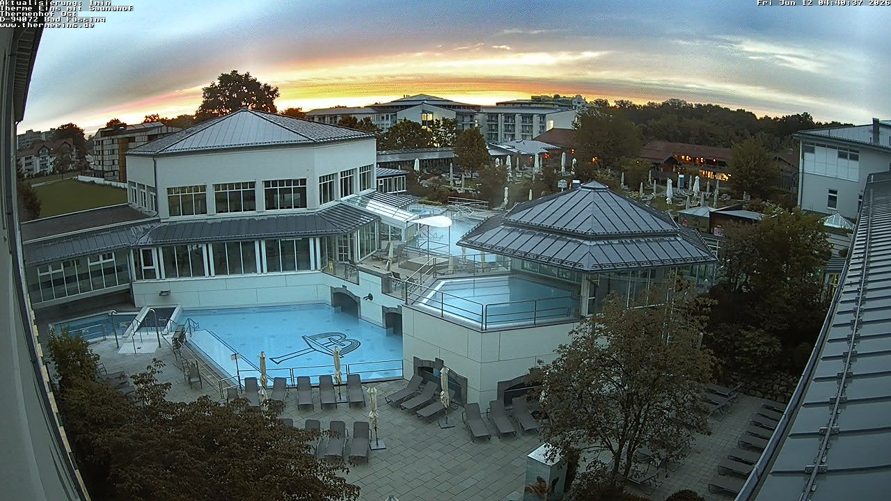 Archiv Foto Webcam Bad Füssing: Therme Eins - Thermenhof Ost