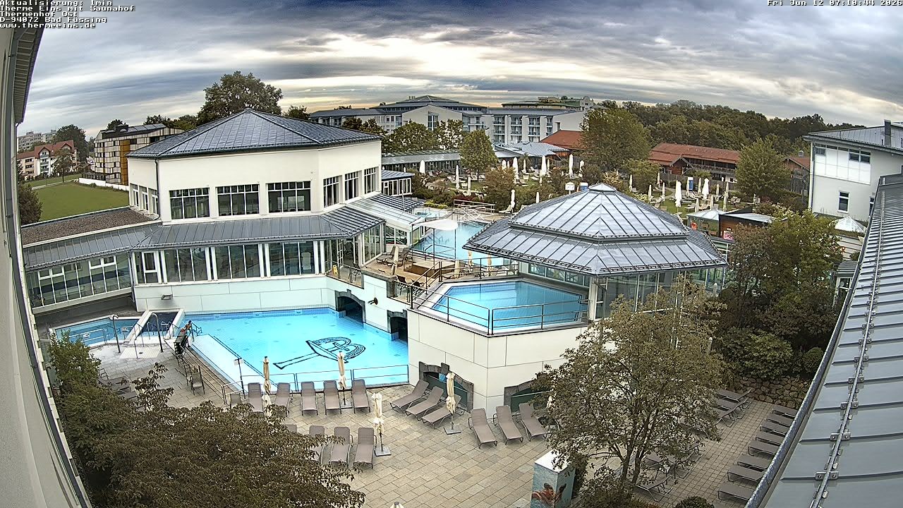Archiv Foto Webcam Bad Füssing: Therme Eins - Thermenhof Ost