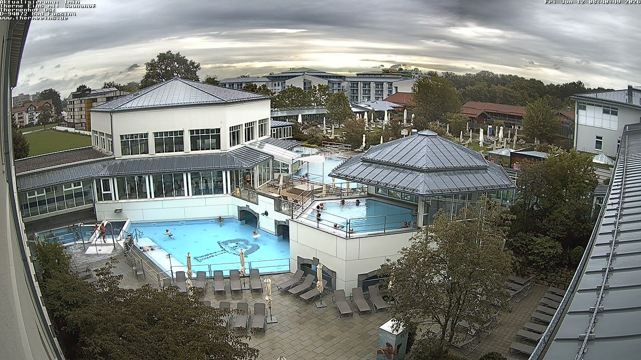 Archiv Foto Webcam Bad Füssing: Therme Eins - Thermenhof Ost